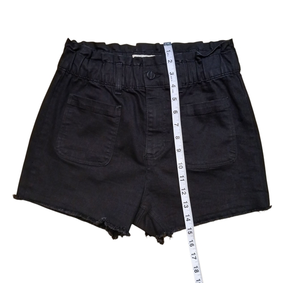 Banjara High Waist Black Denim Shorts Size 5/26 - Picture 4 of 8